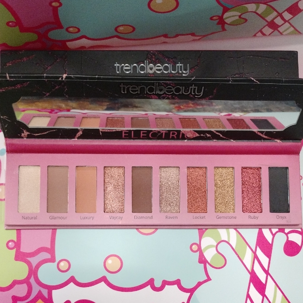 Trend Beauty Electric Eyeshadow Palette — Pink Rose & Neutral Shades